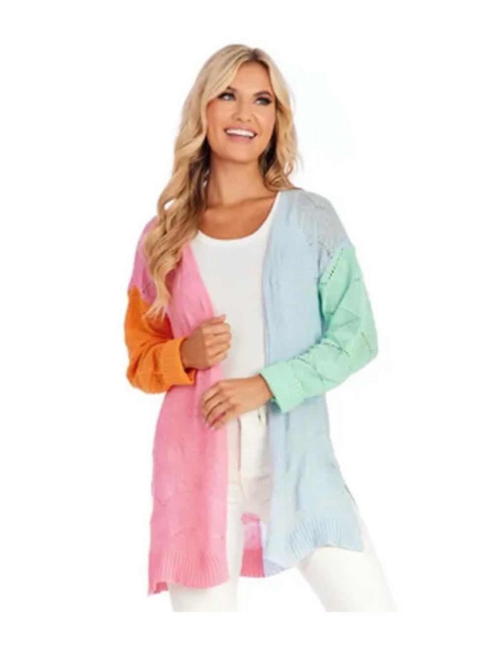 Brand New/ Tags! Mudpie Women's Color-Block Parker Cardigan! Size: S/M